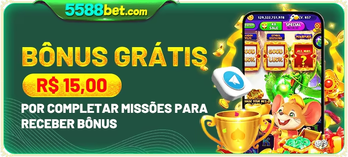 5588bet: Ganhe R$ 15,00 de Bônus Grátis por Completar Missões e Comece a Apostar!